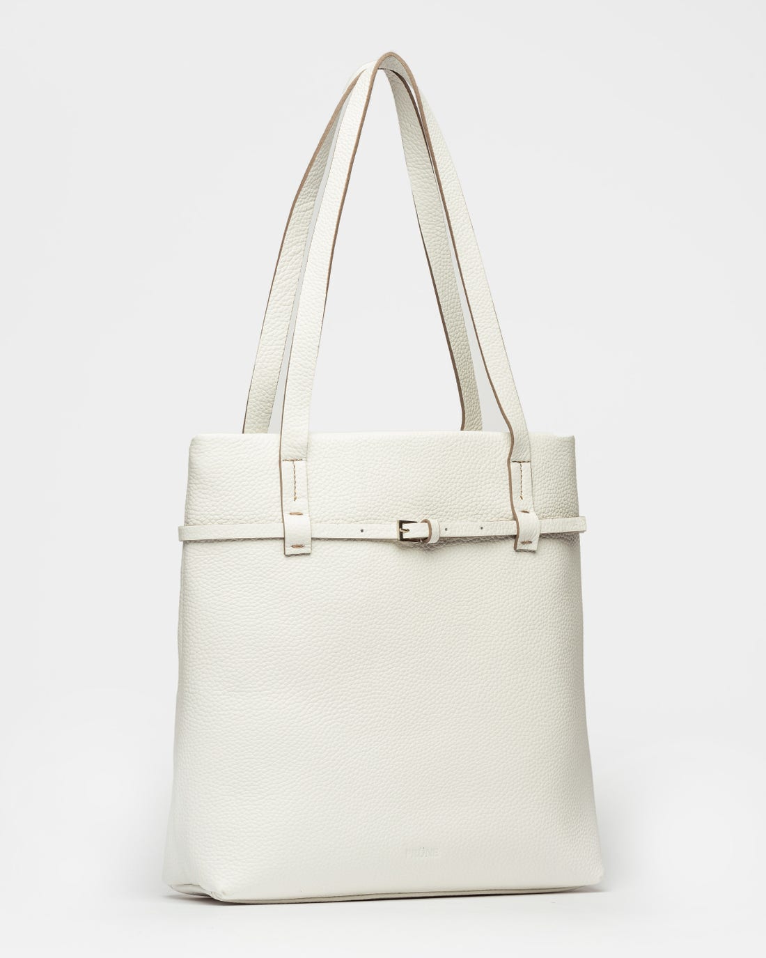 Shopper Bay en cuero graneado