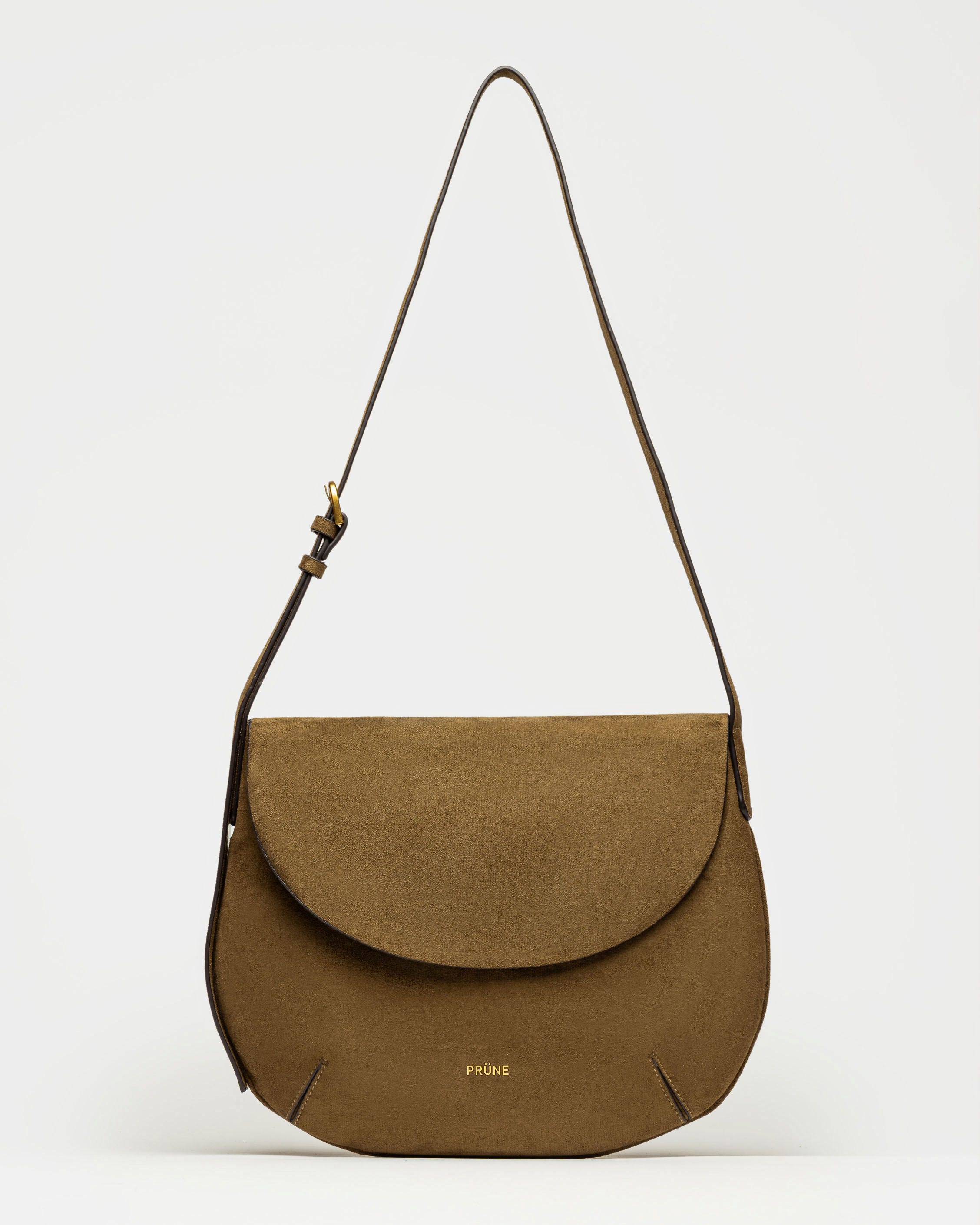 Cartera al hombro Mod en efecto gamuza