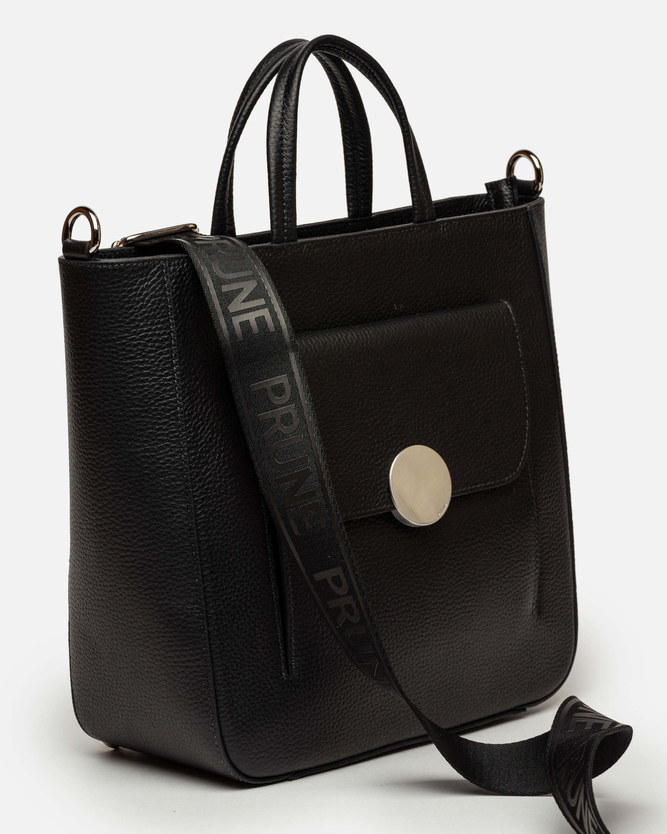 Shopper The Circle en cuero graneado