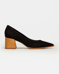 Stiletto Eva en cuero nobuk