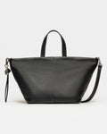 Cartera de mano The Flapper en cuero graneado