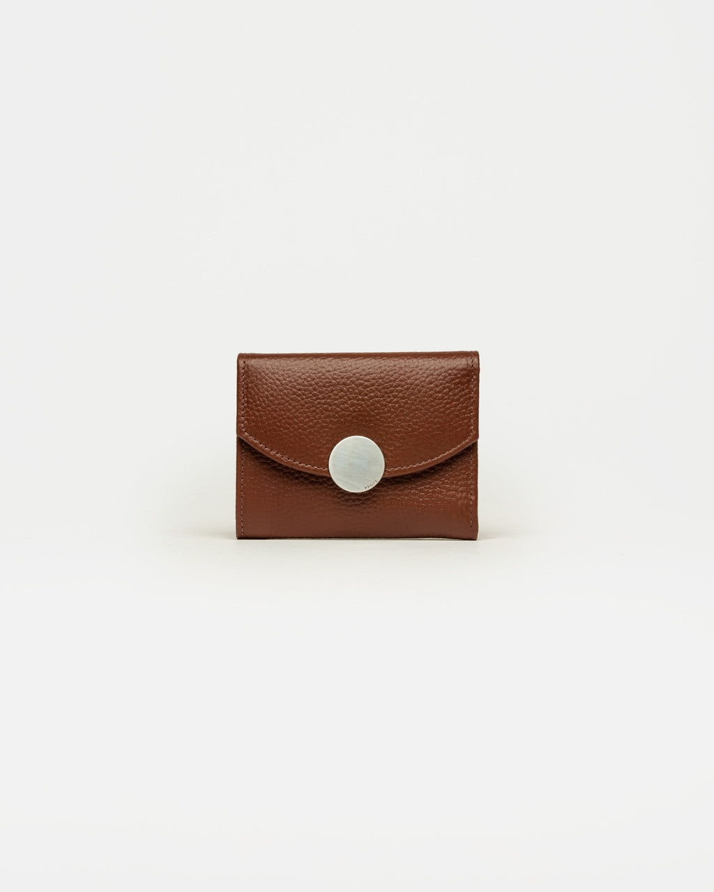 Billetera The Circle en cuero graneado