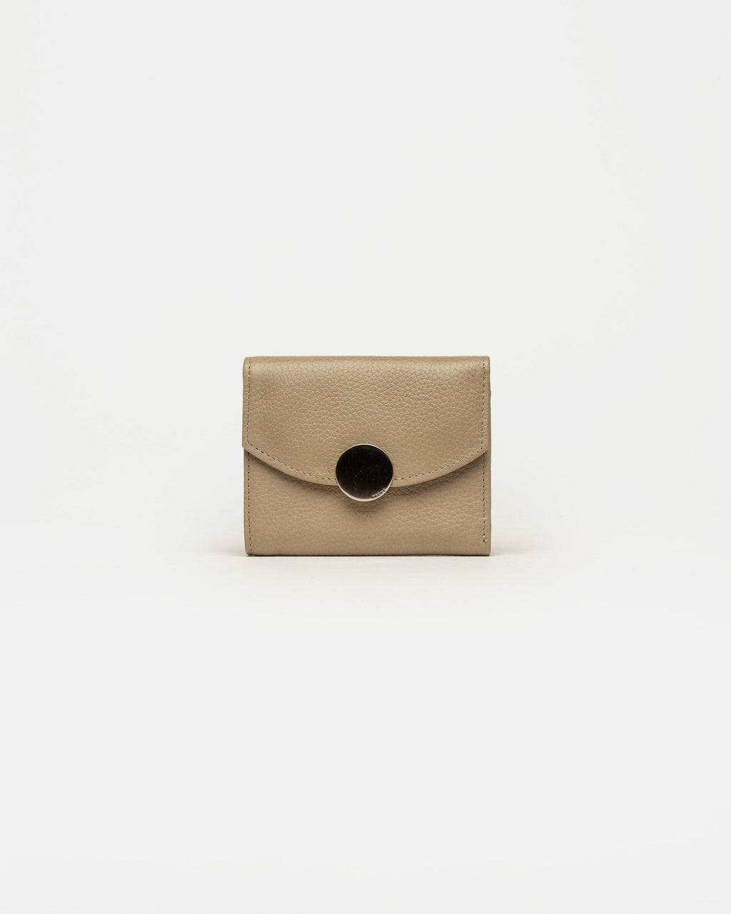 Billetera The Circle en cuero graneado
