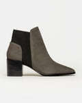 Bota caña baja June en cuero nobuk