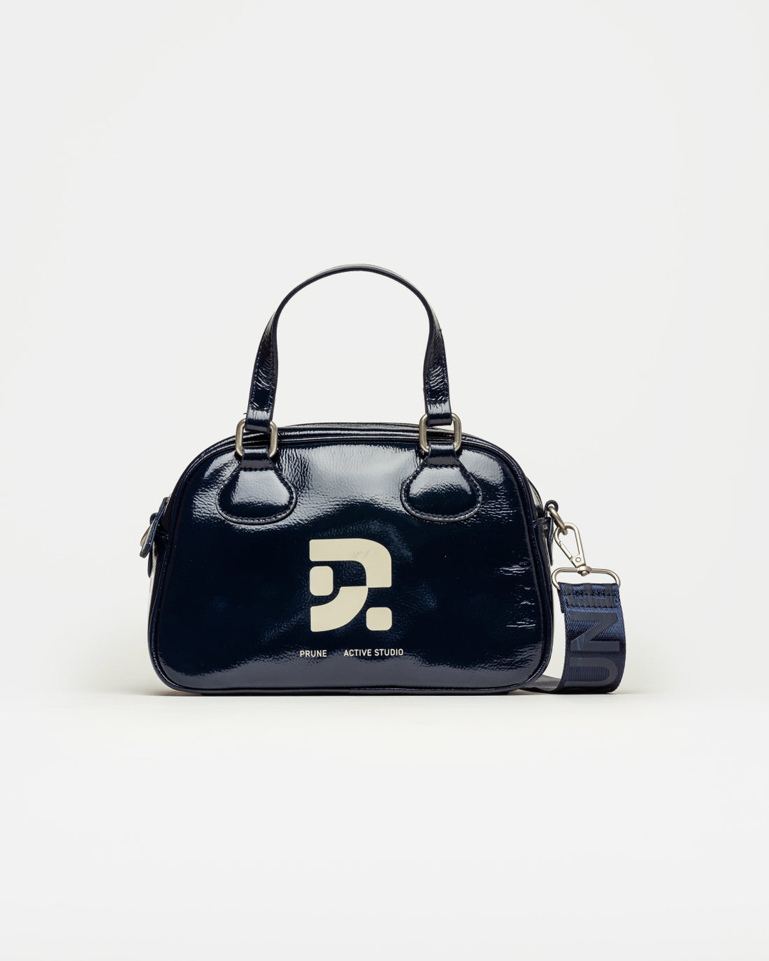 Mini bag Active Studio en efecto charol arrugado