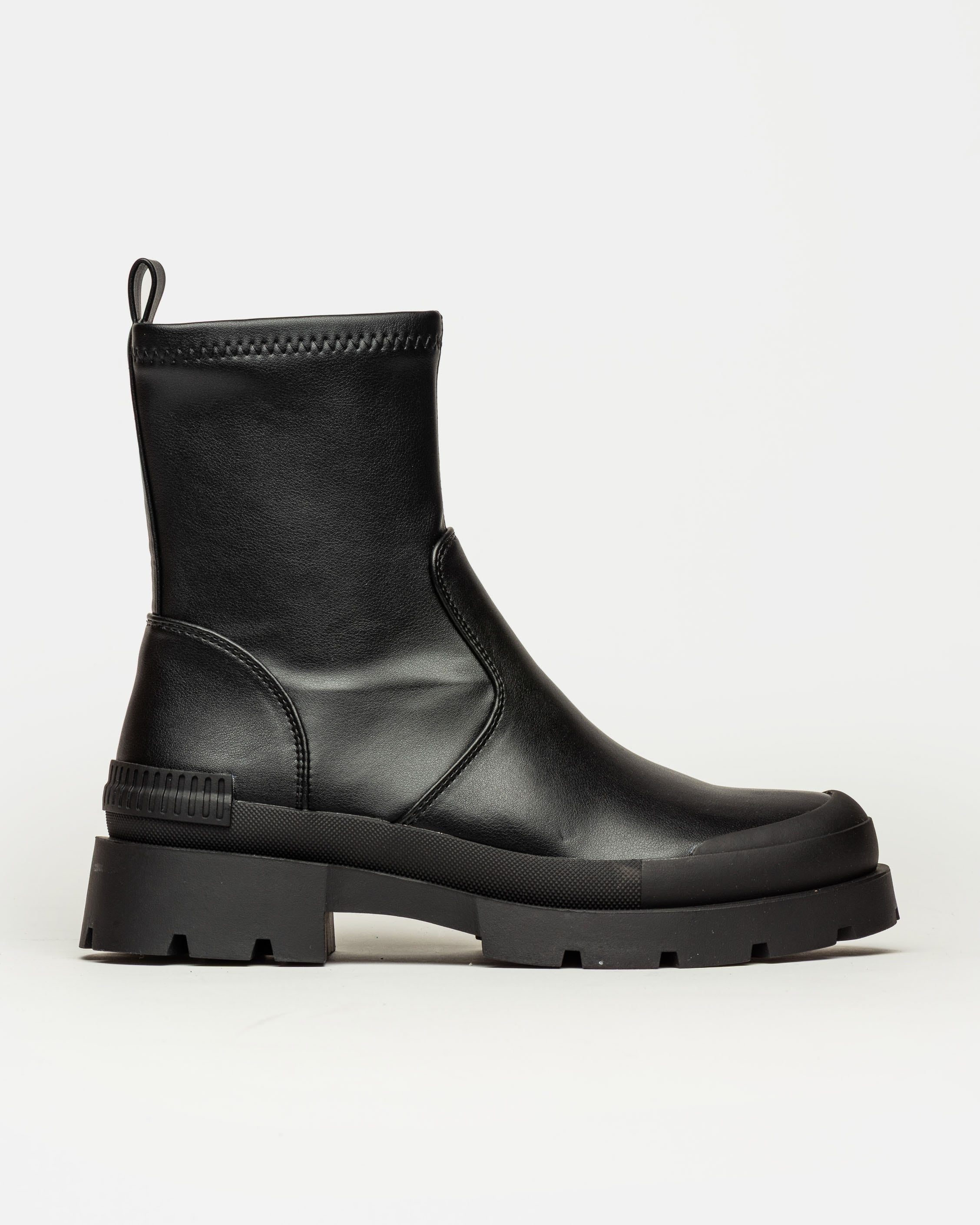 Bota caña media Kim en efecto cuero