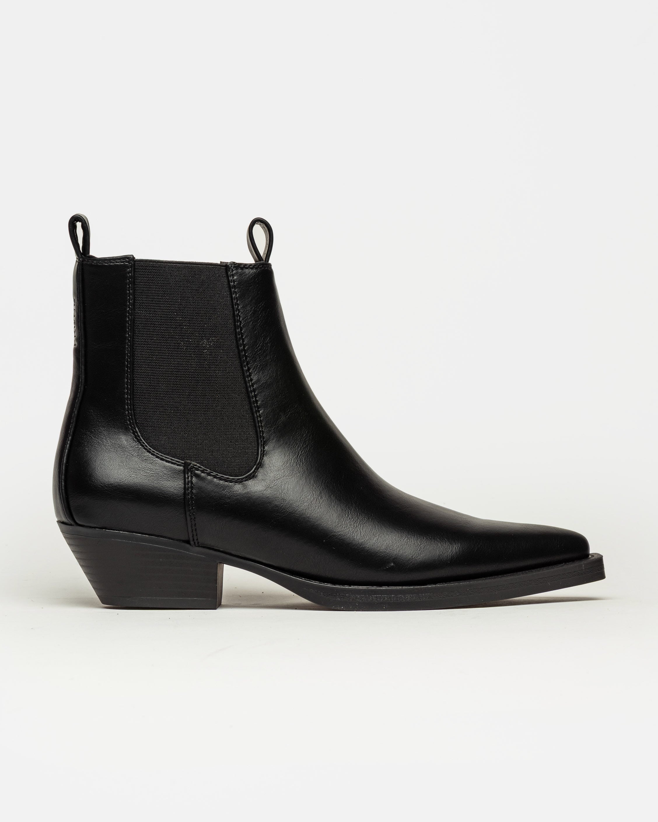 Bota caña baja Jolene en efecto cuero