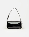 Cartera al hombro Leaf en efecto cuero charol