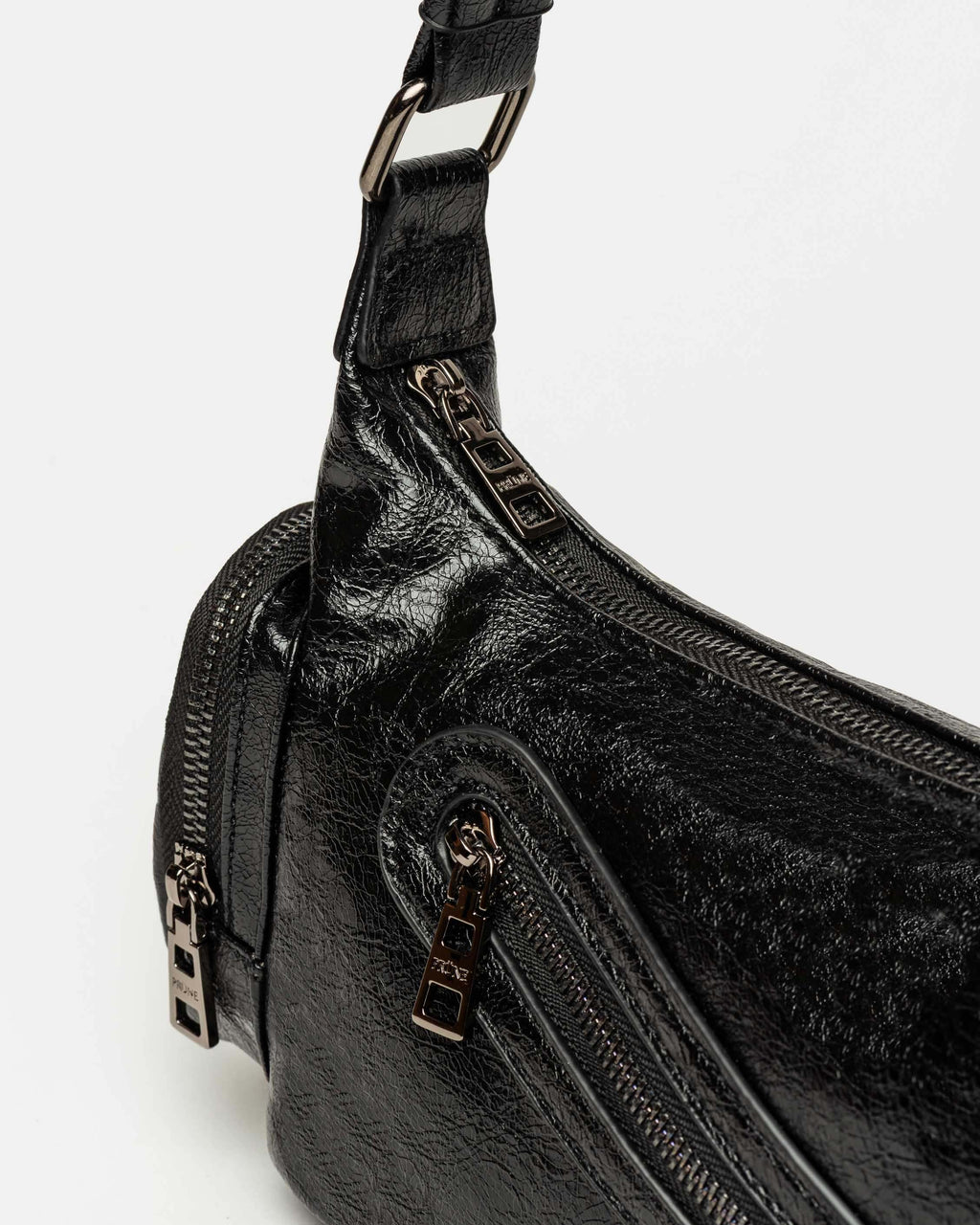 Cartera al hombro Kendall en efecto cuero arrugado