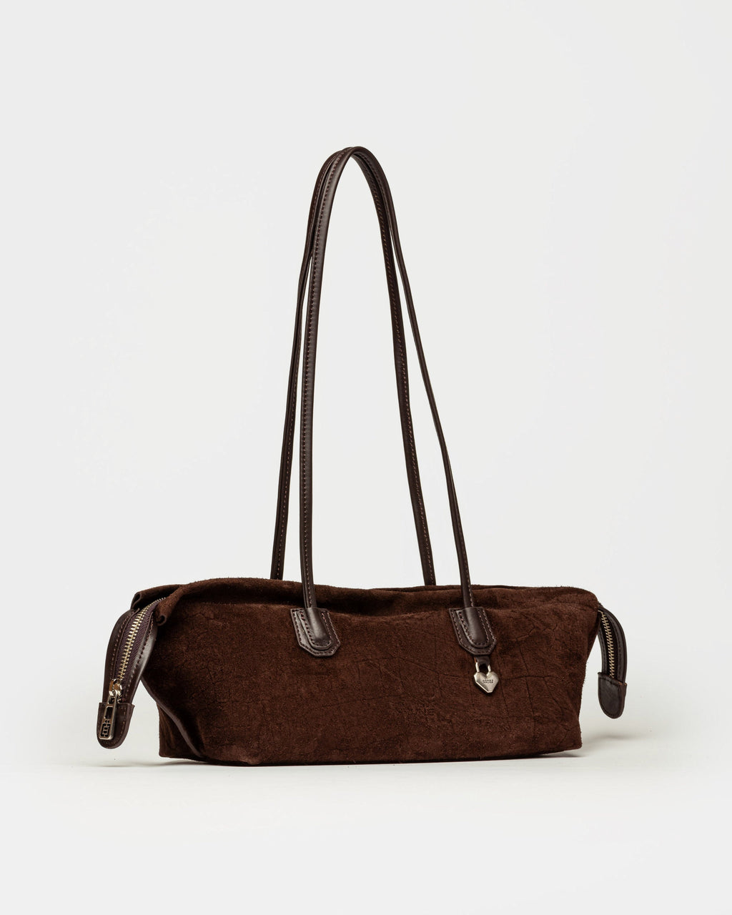 Cartera al hombro Gang en cuero gamuza croco