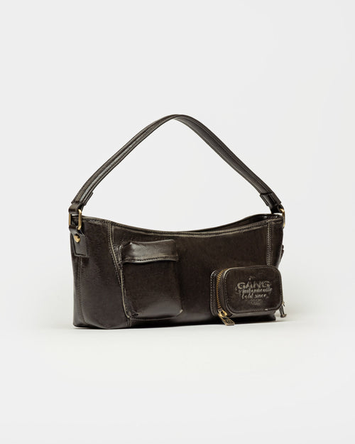 Bolso de hombro The Gang Brushed en efecto cuero liso