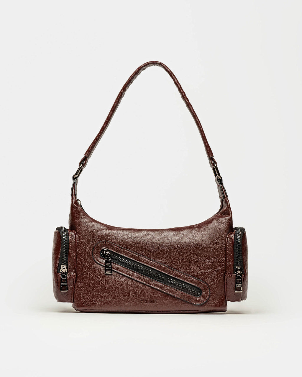 Cartera al hombro Kendall en efecto cuero arrugado