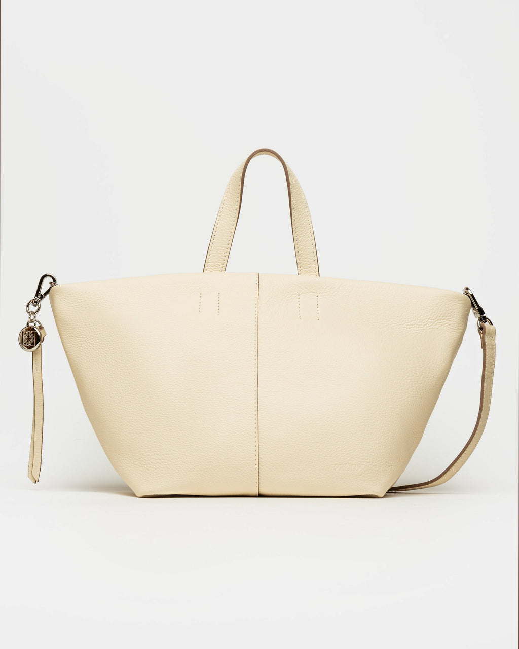 Cartera de mano The Flapper en cuero graneado