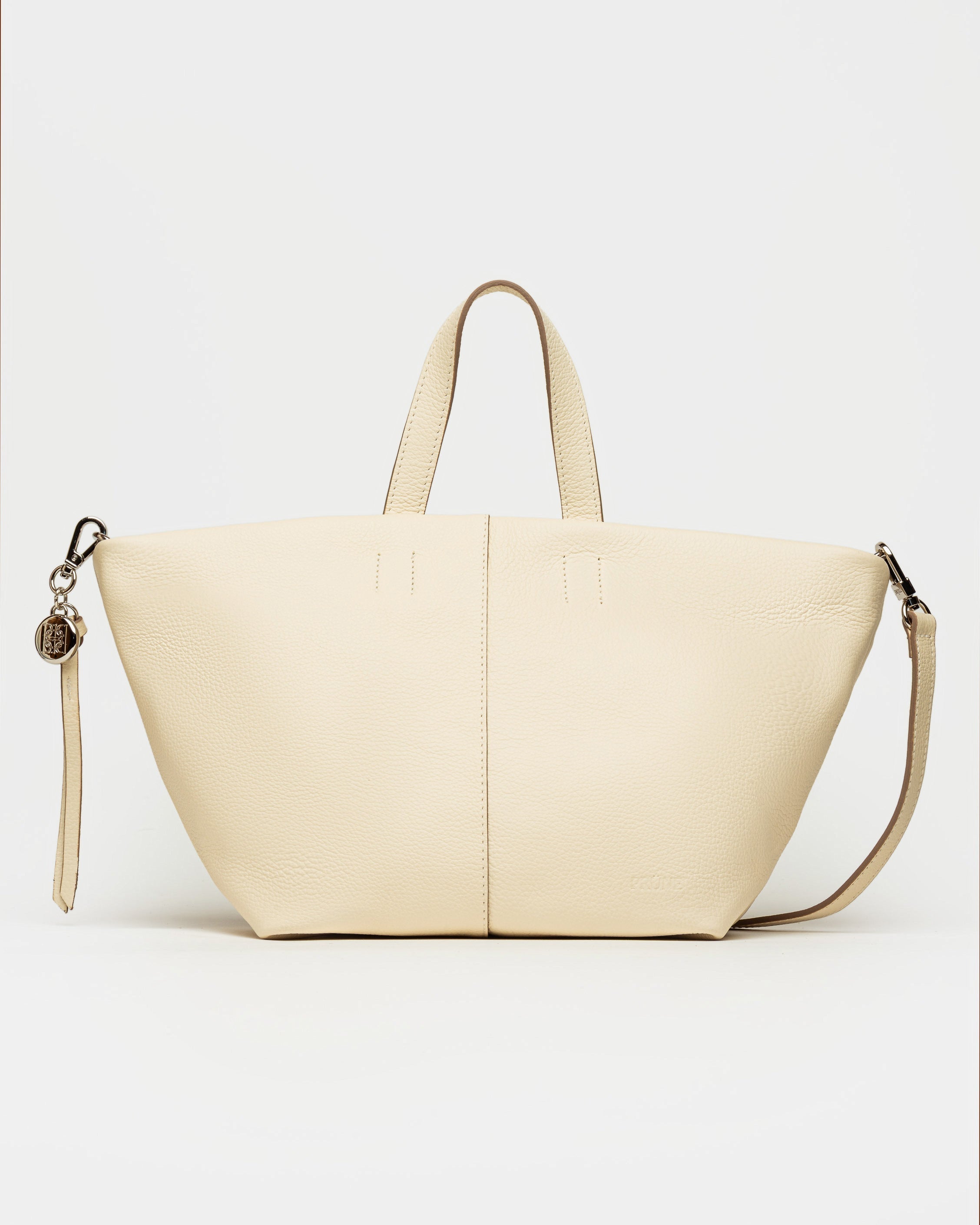 Cartera de mano The Flapper en cuero graneado