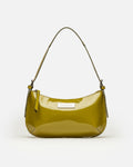 Cartera al hombro Mia en cuero charol