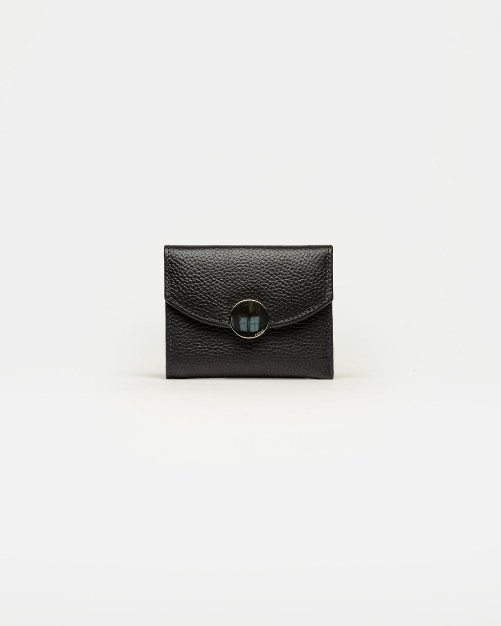 Billetera The Circle en cuero graneado