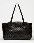 Bolso The Knit Bag en cuero graneado