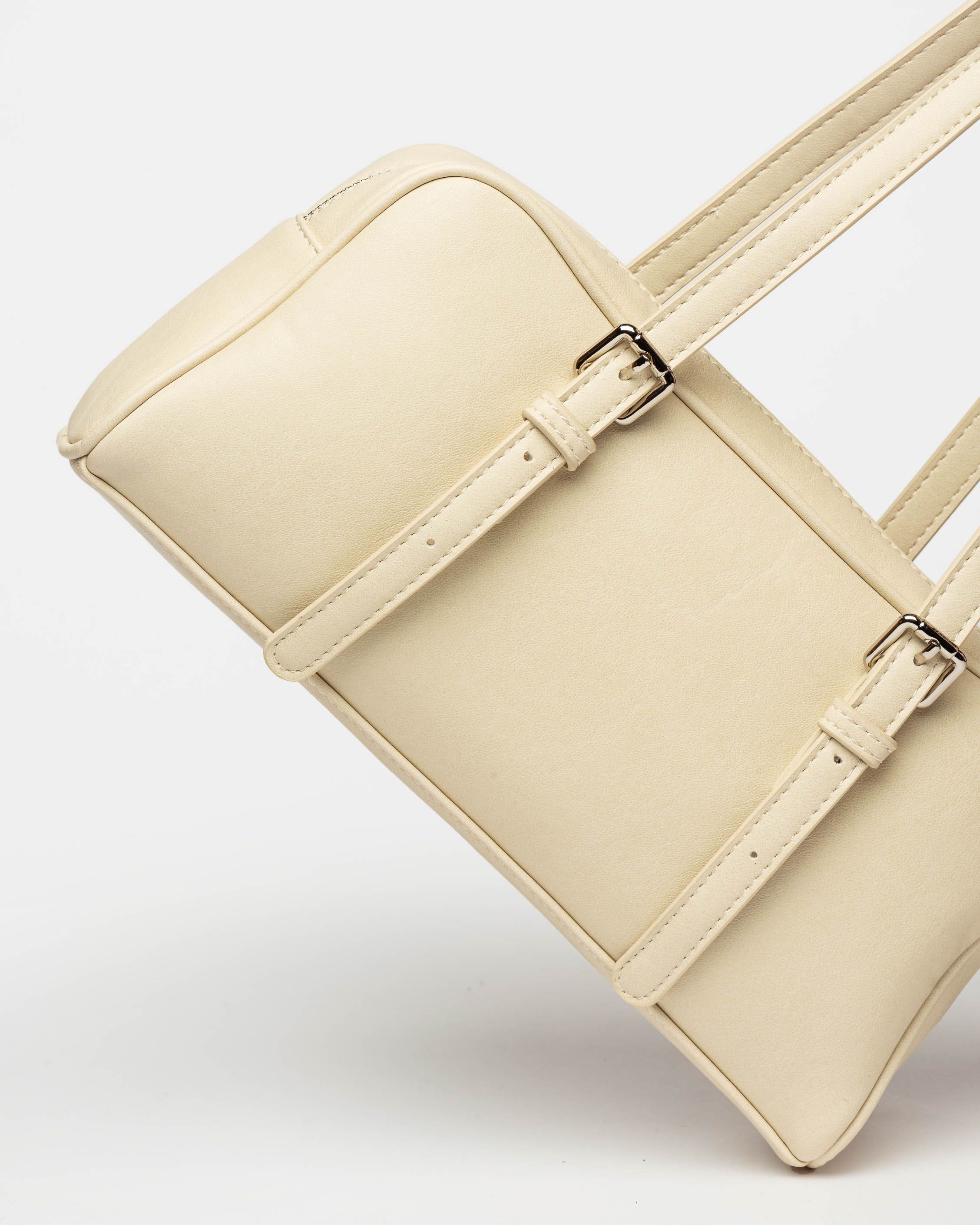 Cartera al hombro Lagoon en efecto cuero liso