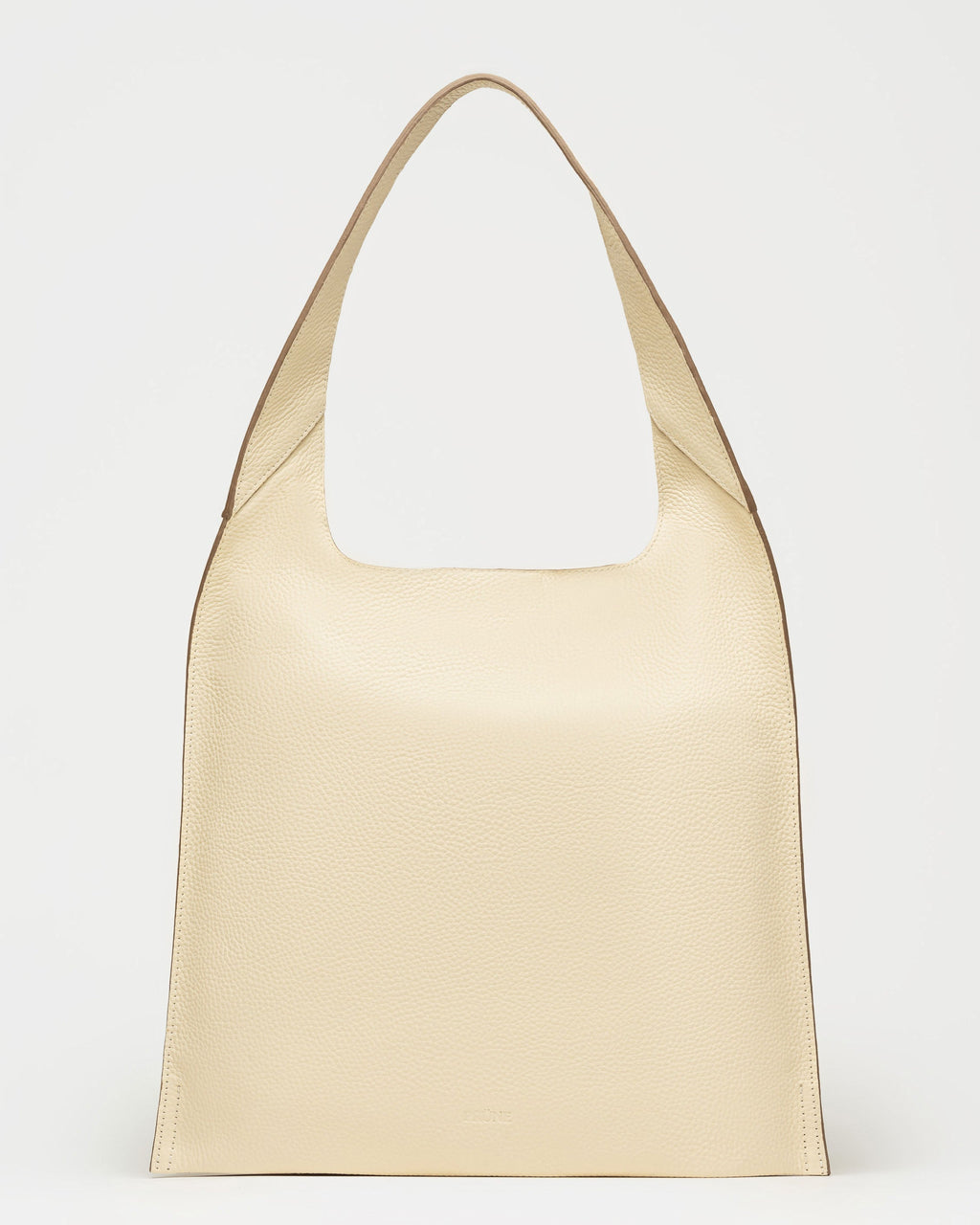 Cartera al hombro Minimal en Cuero Graneado